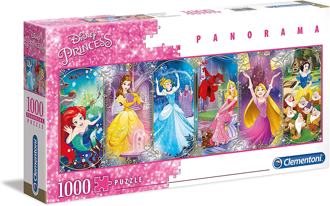 Clementoni - 39444 - Disney Panorama Collection puzzle for adults and children - Disney Princess - 1000 Pieces