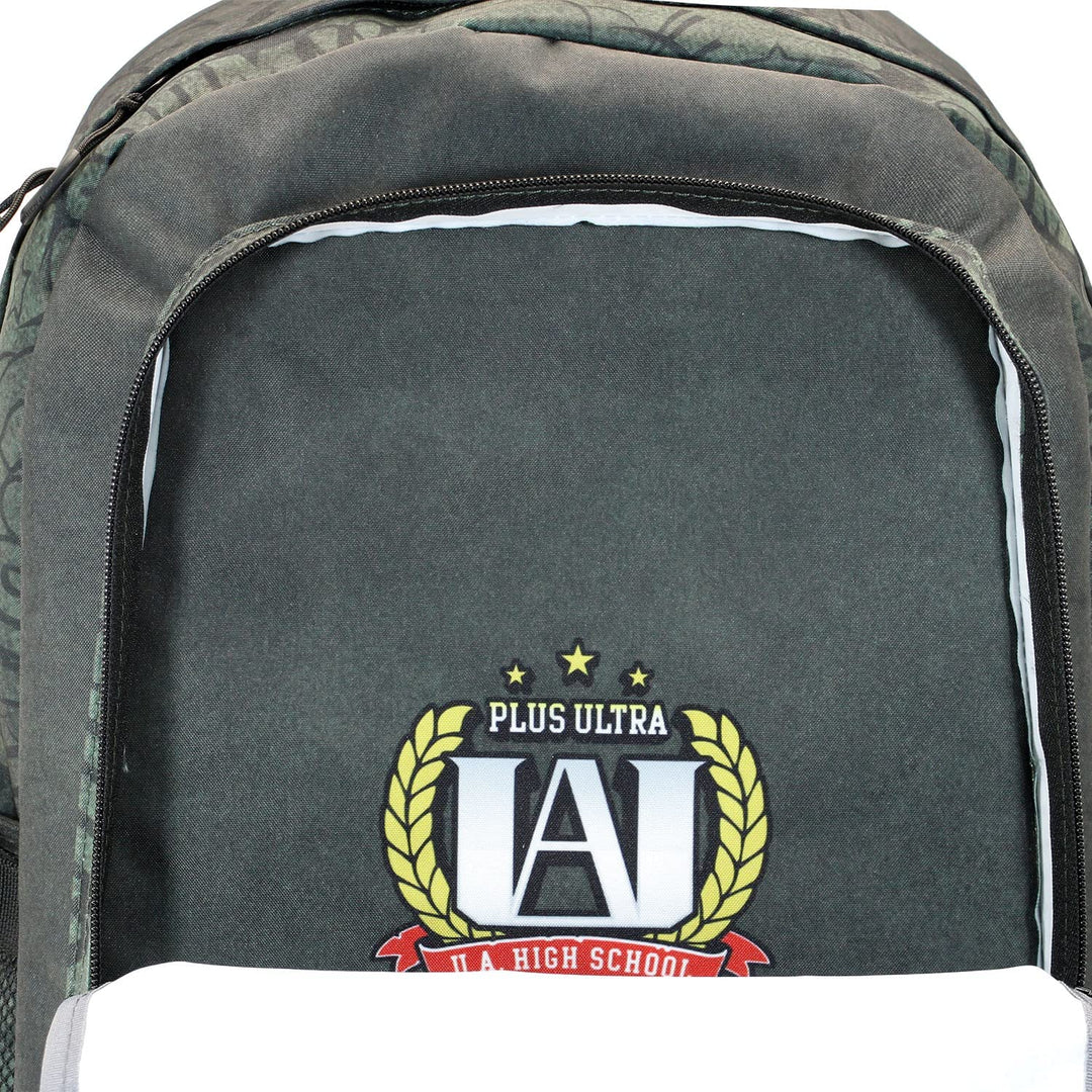 My Hero Academia Battle-Fan HS Fight Backpack, Military Green