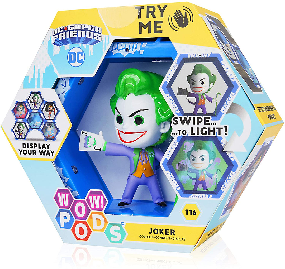 WOW! PODS The Joker - Official DC Comics Superhero Light-Up Bobble-Head Figure | Collectable Toy