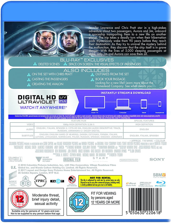 Passengers - Sci-fi [Blu-ray]