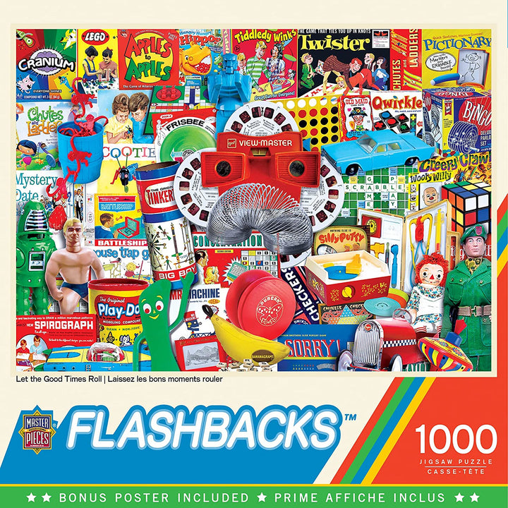 MasterPieces 71831 Flashbacks Let the Good Times Roll Puzzle, Multicolored, 19.2