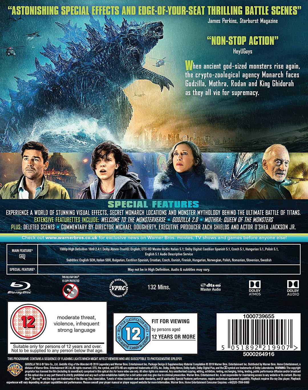 Godzilla: King of the Monsters [2019] - Sci-fi/Horror [Blu-ray]