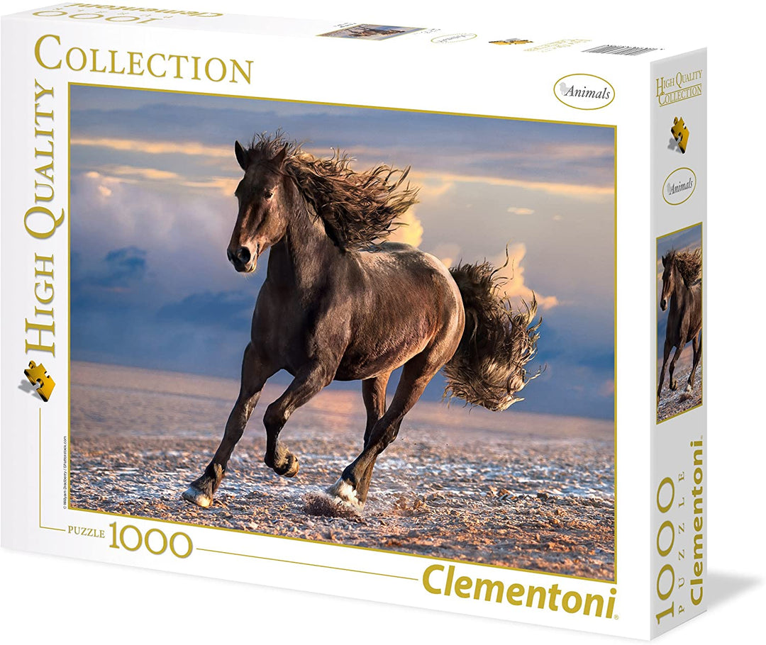 Clementoni - 39420 - Collection Puzzle for Adults and Children- Free Horse - 1000 Pieces