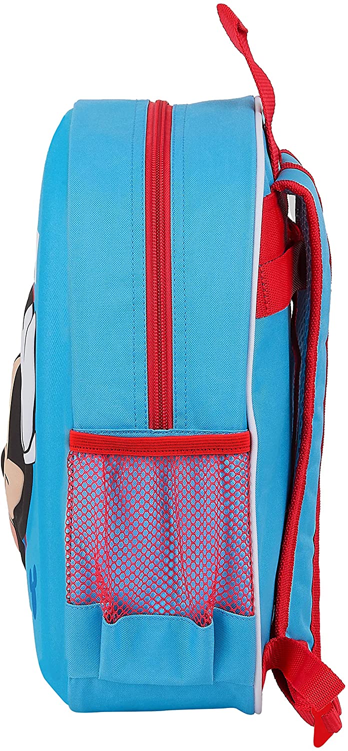 Safta Backpack with 3D Design, Adaptable to Mickey Mouse Clubhouse, 270 x 100 x