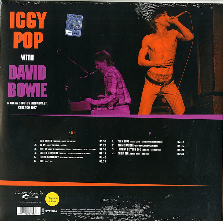 Pop Iggy With David Bowie - Mantra Studios Broadcast Chicago 1977 [VINYL]