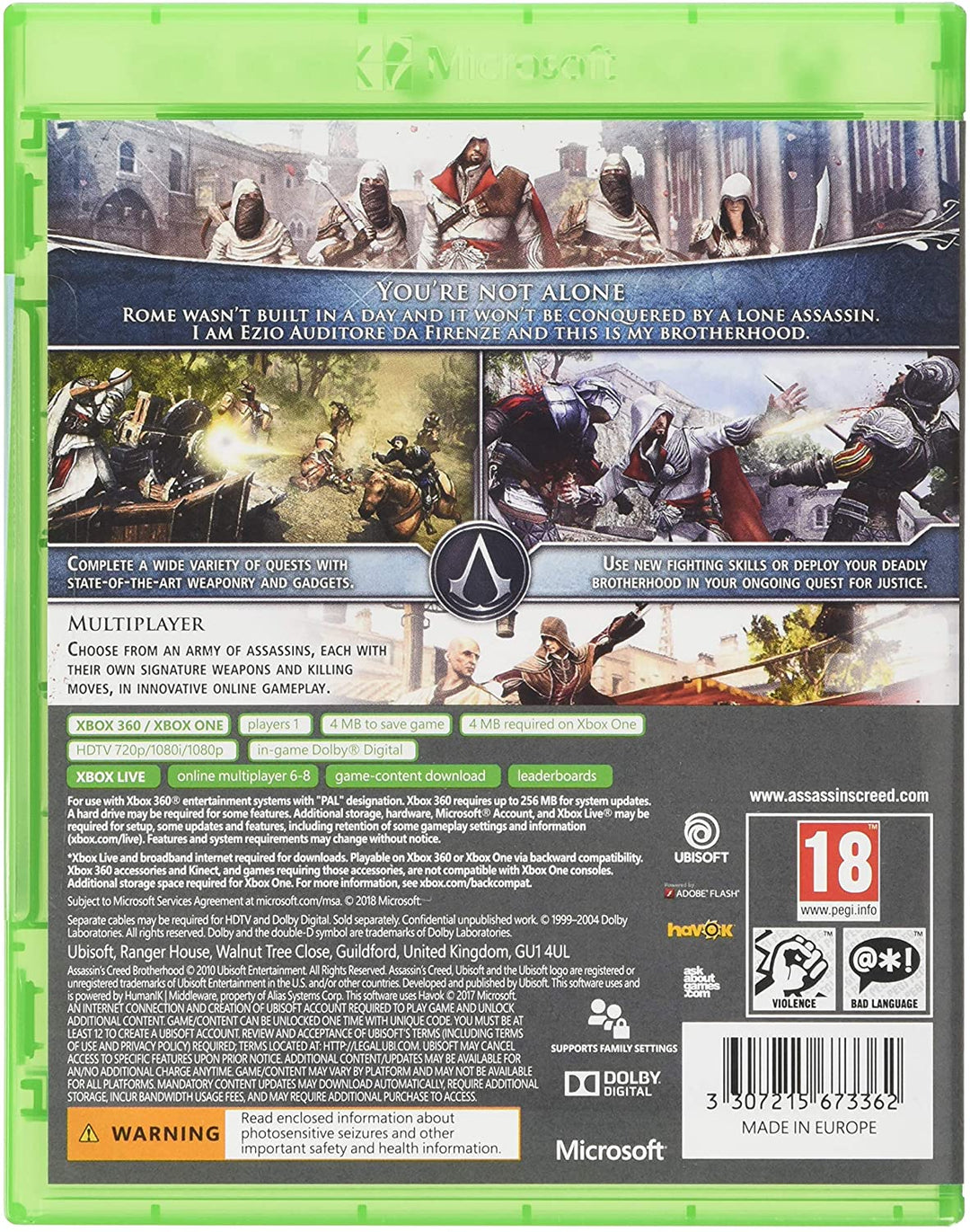 Assassin's Creed Brotherhood - Classics (Xbox 360)