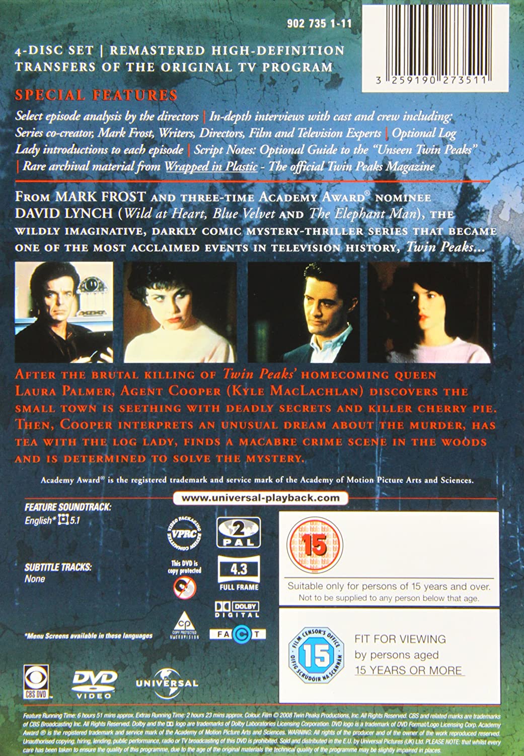Twin Peaks - Saison 1 complète [DVD] [1990]