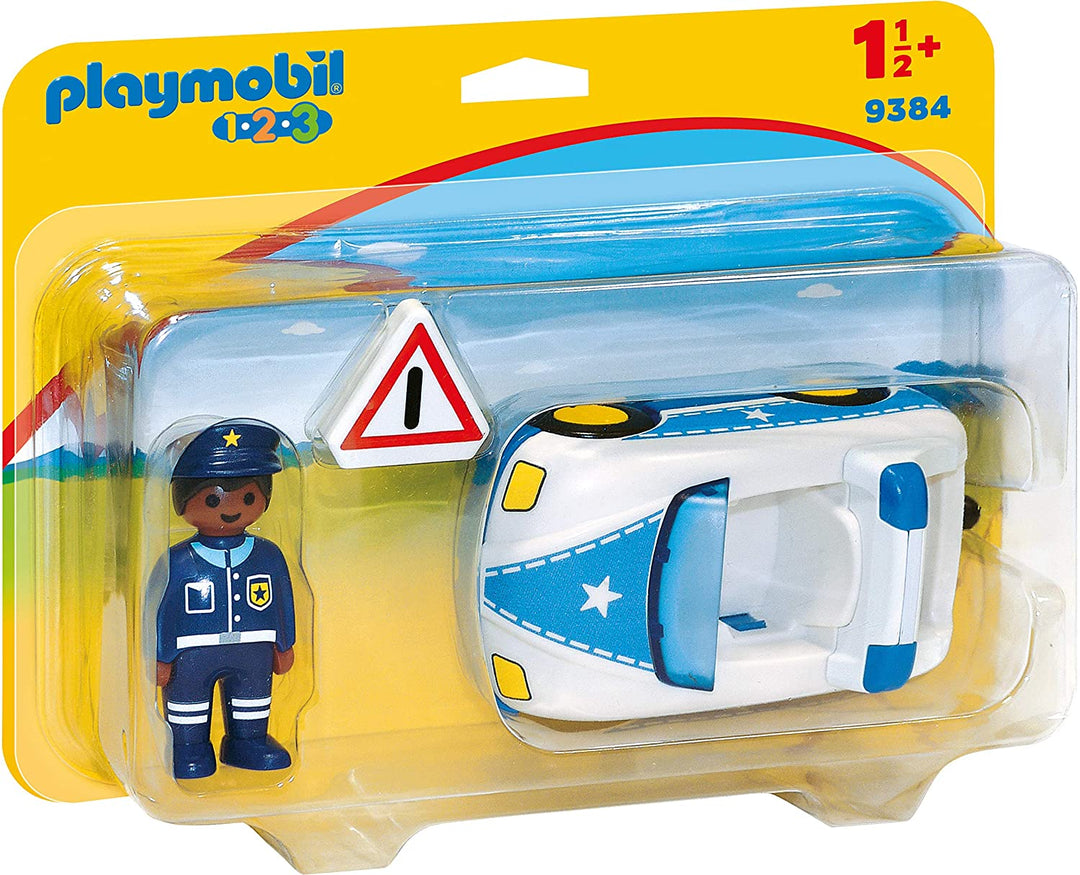 Playmobil 9384 1 2 3 Voiture de Police avec Attache Remorque