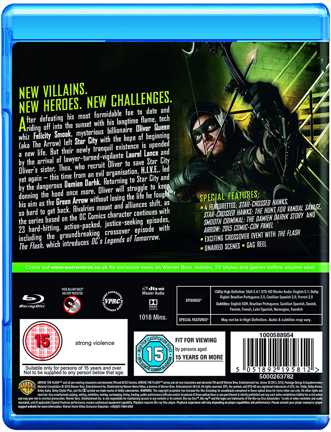 Arrow: Season 4 [2016] [Region Free] - Drama [Blu-Ray]