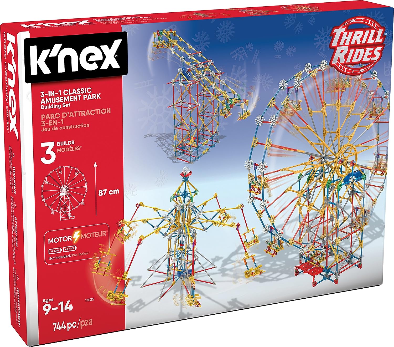 K'NEX 3-in-1 Classic Amusement Park Building Set - 744-Piece Playset for Ages 9+ 3