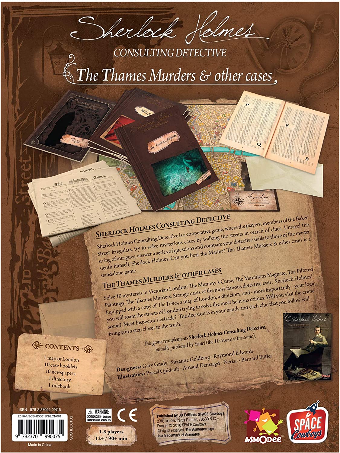 Sherlock Holmes: The Thames Murders and Other Cases Board Game 4