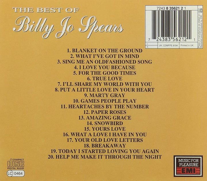 Billie Jo Spears - The Best Of Billie Jo Spears [Audio CD]