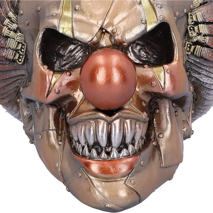 Nemesis Now Mechanical Laughter Horror Steampunk Clown Skull Ornament, Bronze, 1