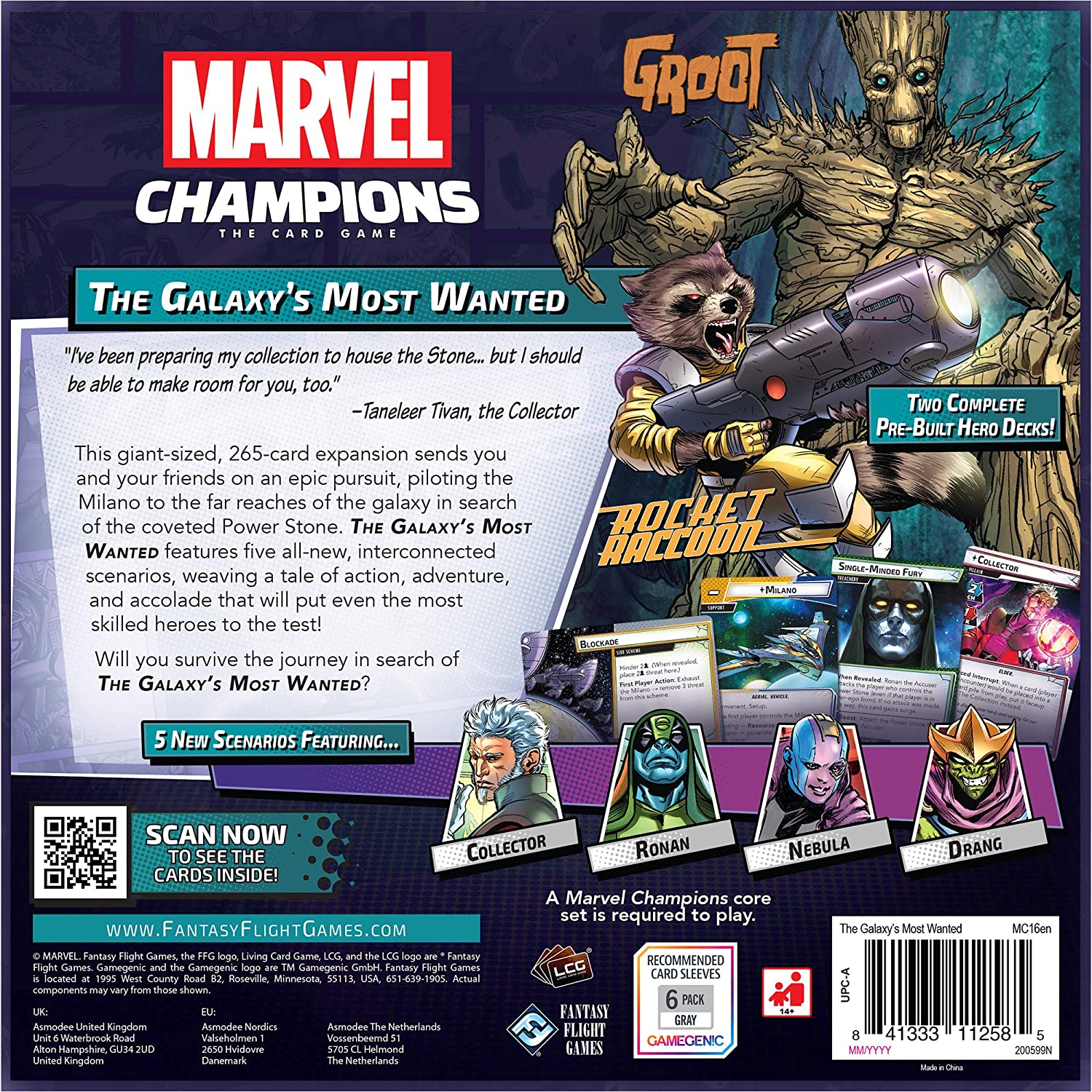 Fantasy Flight Games Marvel Champions: The Galaxy's Most Wanted Expansion 3
