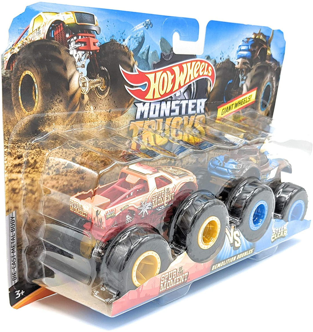 La démolition de Monster Trucks HW double Spiderman contre Hulk