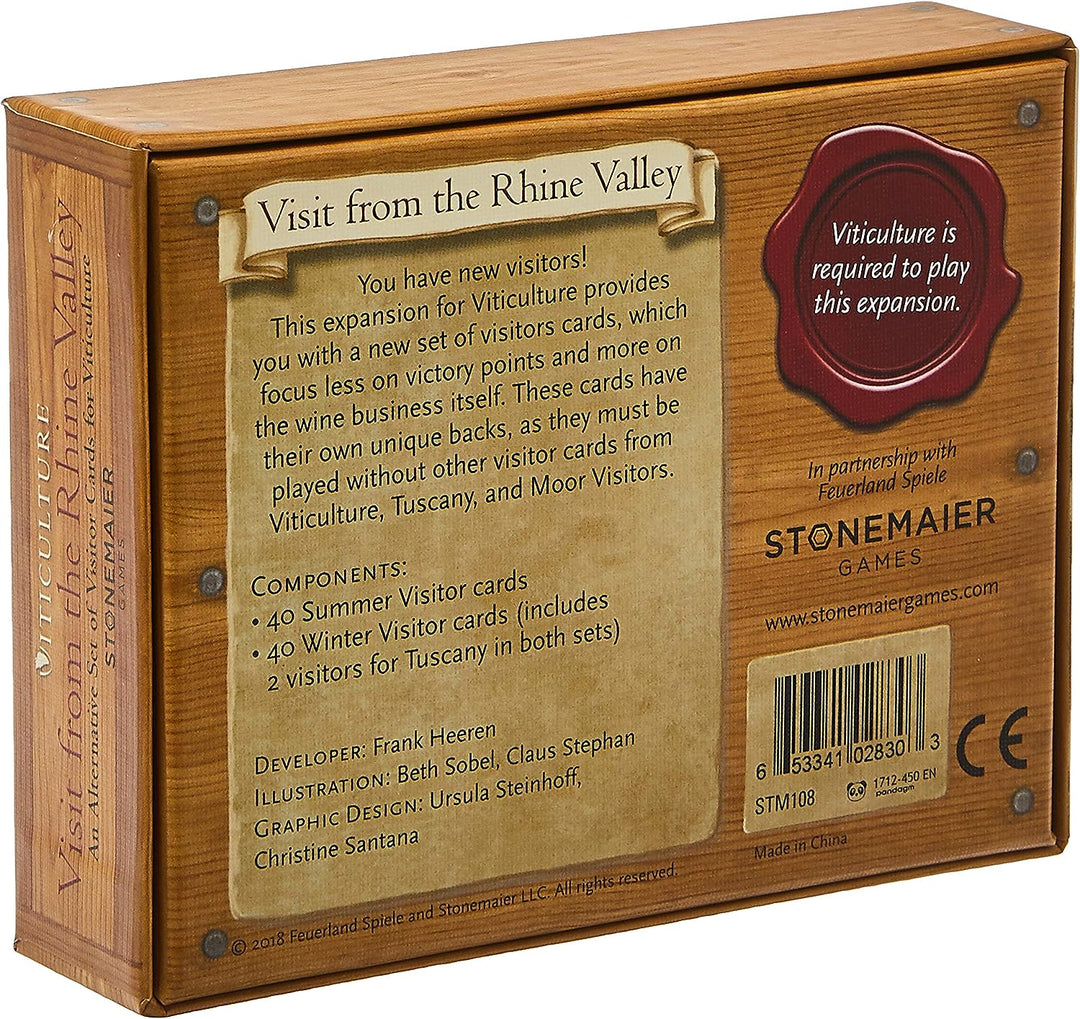 tonemaier Games | Visit from the Rhine Valley: Viticulture Exp. Card Game