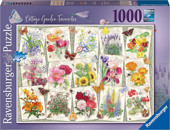 Ravensburger 17485 Country Garden Favourites 1000 Piece Jigsaw Puzzles for Adults and Kids