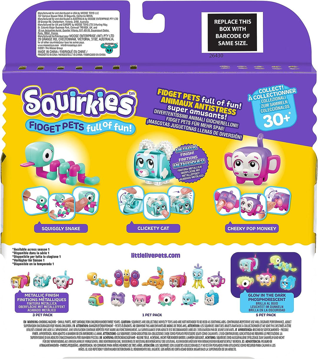 Little Live Pets - Squirkies | Interactive Fidget Toys, Fidget Feature