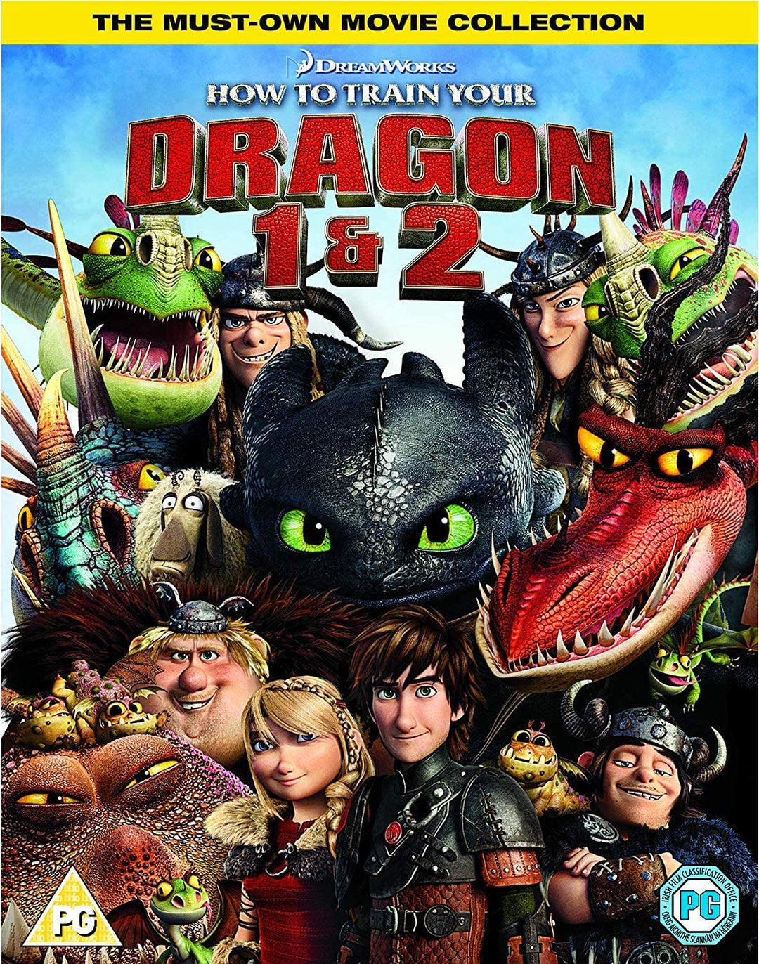 How To Train Your Dragon 1 & 2 Box Set - Family/Adventure [DVD]
