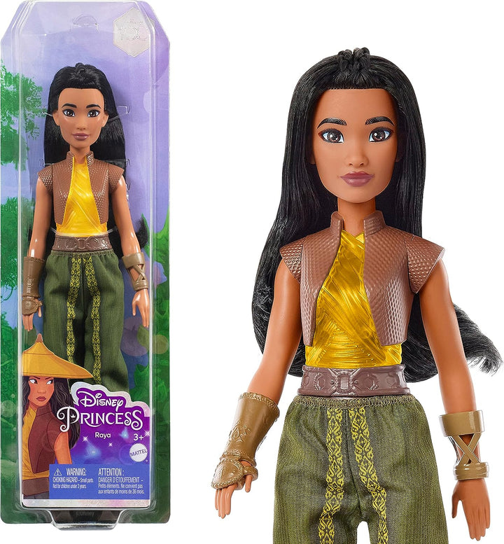 Disney Princess Dolls, Raya Posable Fashion Doll with Sparkling Clothing and Accessories