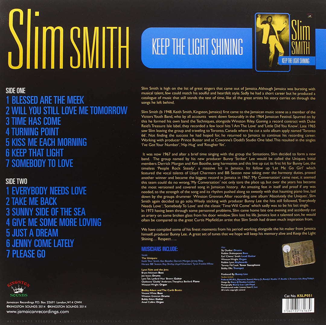 Slim Smith - Keep The Light Shining [VINYL]