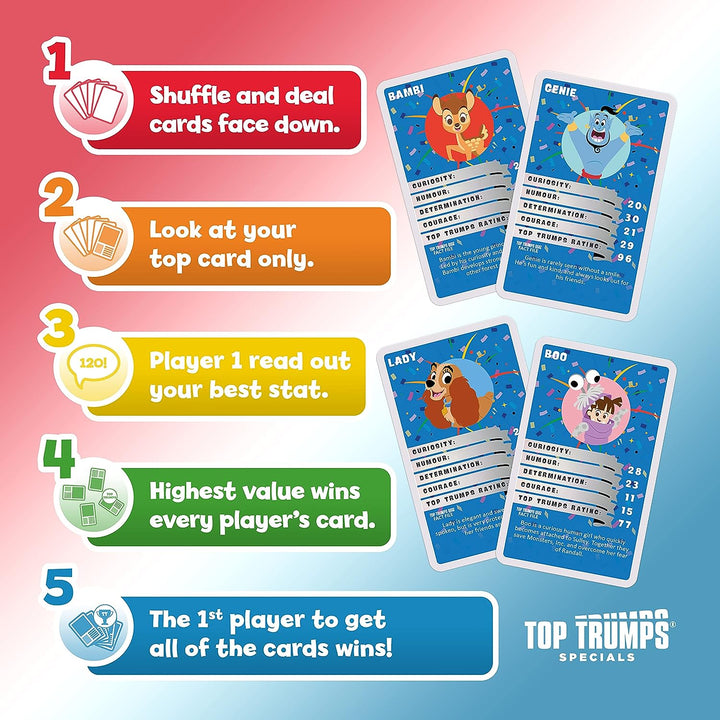 Disney 100 Top Trumps Card Game