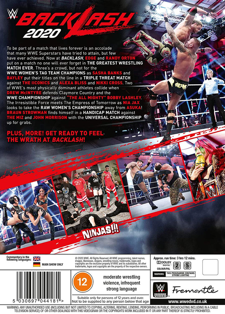 WWE: Backlash 2020 [DVD]