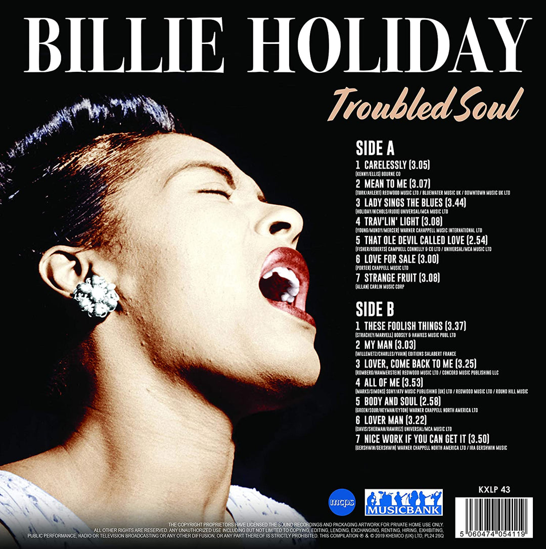 Holiday,Billie - Troubled [Vinyl]