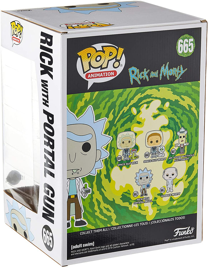 Rick and Morty Rick With Portal Gun Exclusive 10" Funko 47379 Pop! Vinyl #665