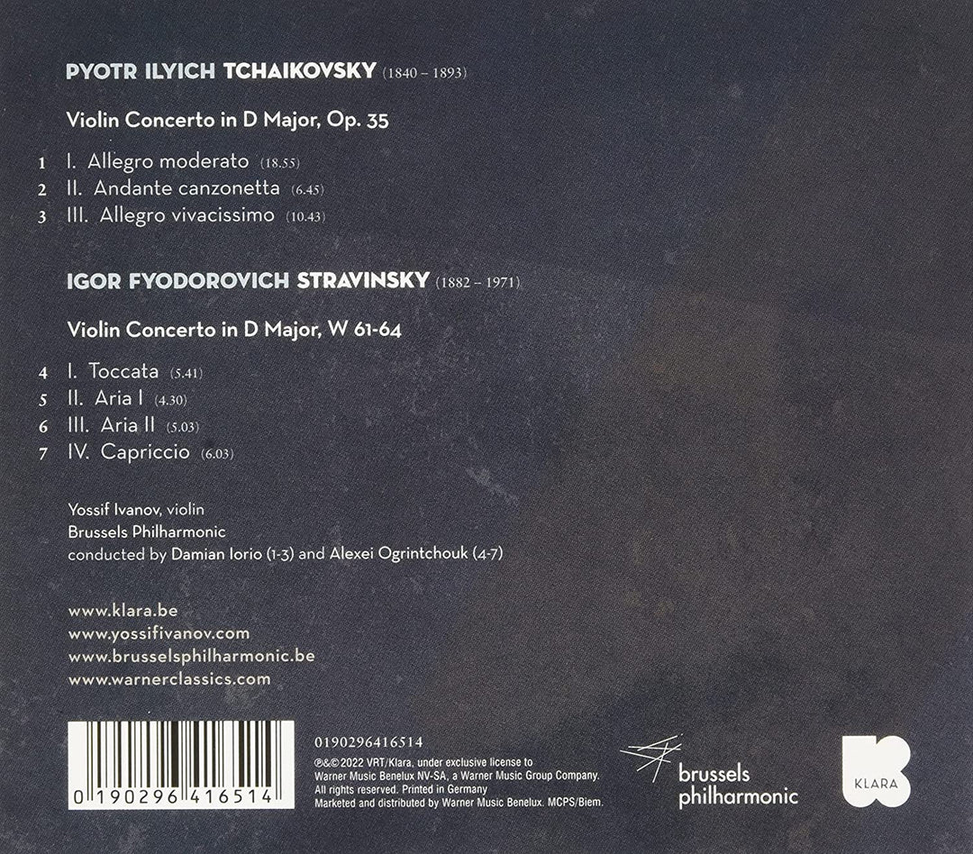 Yossif Ivanov & Brussels Philharmonic - Violin Concertos [Audio CD]