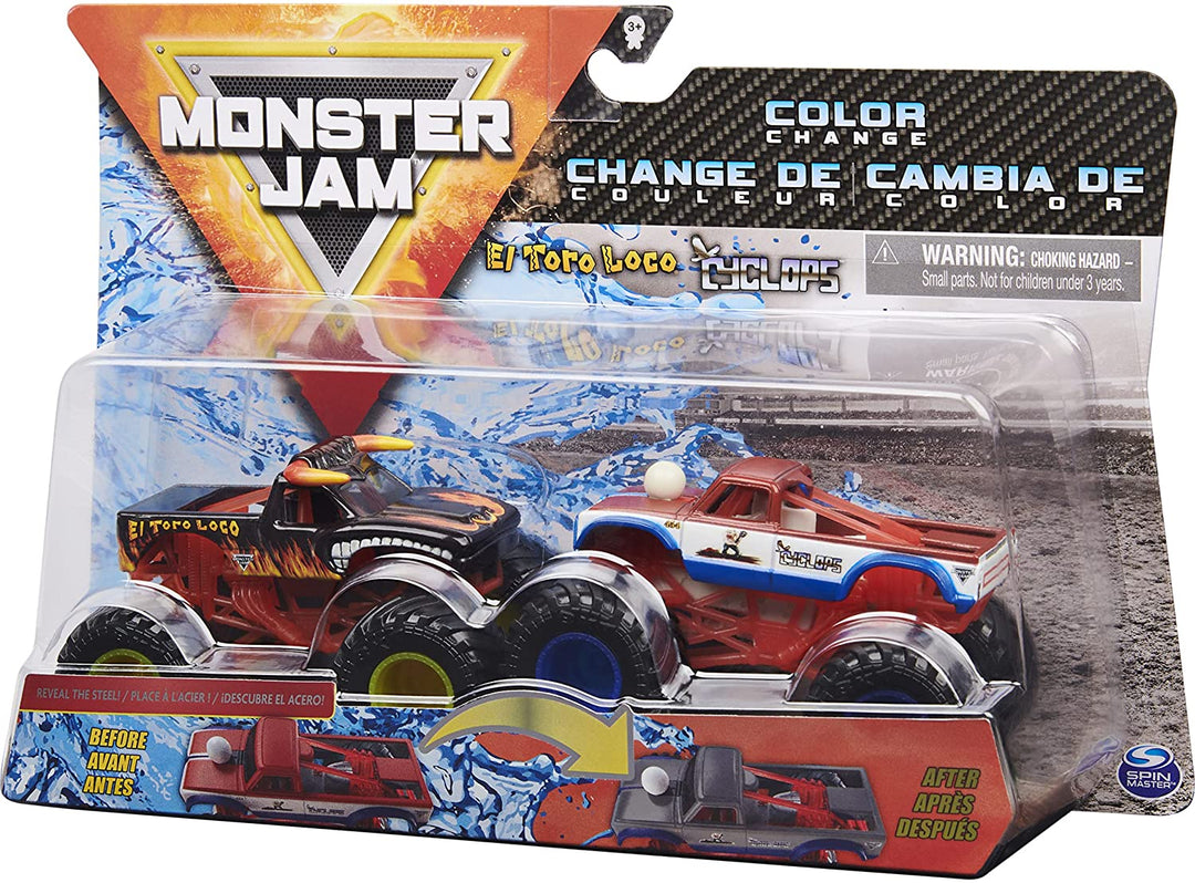 Monster Jam Official Colour-Changing Die-Cast Monster Trucks, 1:64 Scale (Styles Vary)