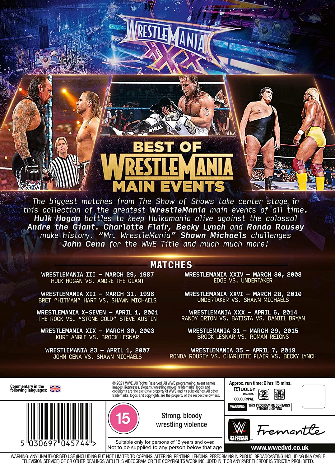 WWE: Best of WrestleMania Main Events [DVD]