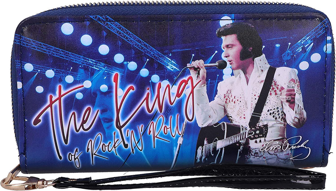 Nemesis Now Elvis The King of Rock and Roll Blue Womens Purse, Polyurethane, 19c