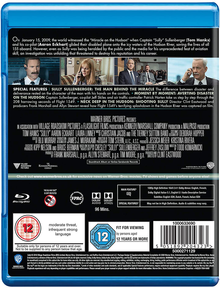 Sully: Miracle On The Hudson - Drama [Blu-ray]