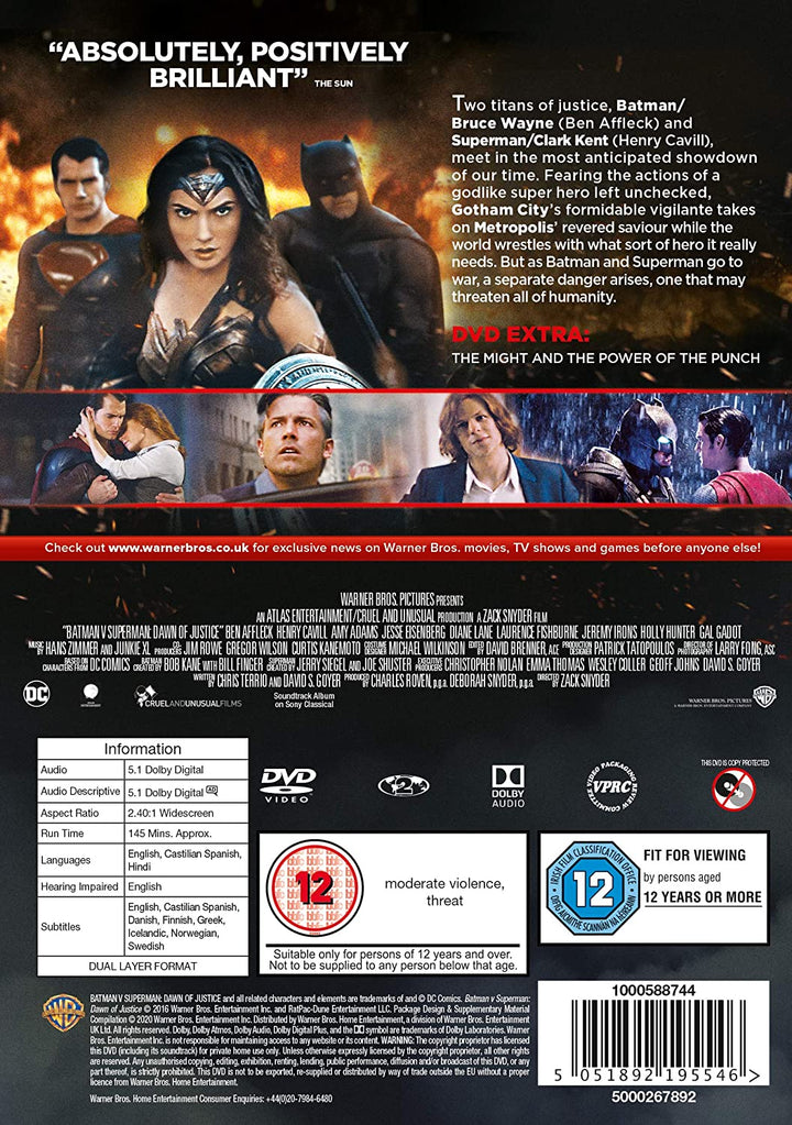 Batman v Superman: Dawn of Justice - Action/Adventure [DVD]