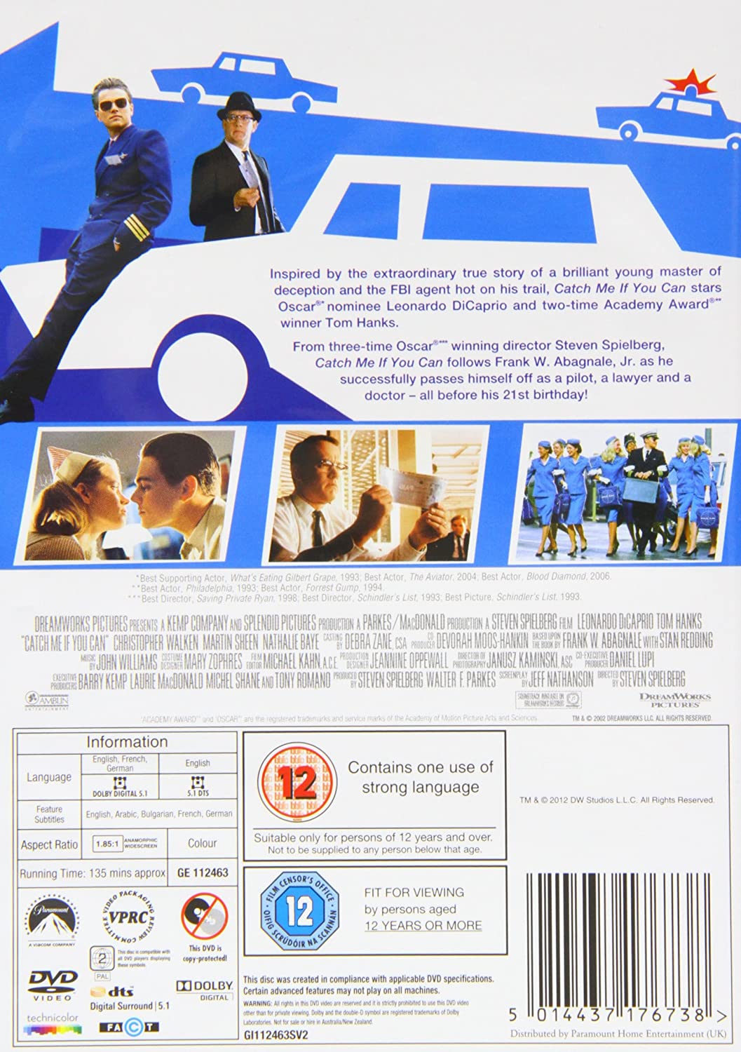 Catch Me If You Can [2002] - Drama/Crime [DVD]
