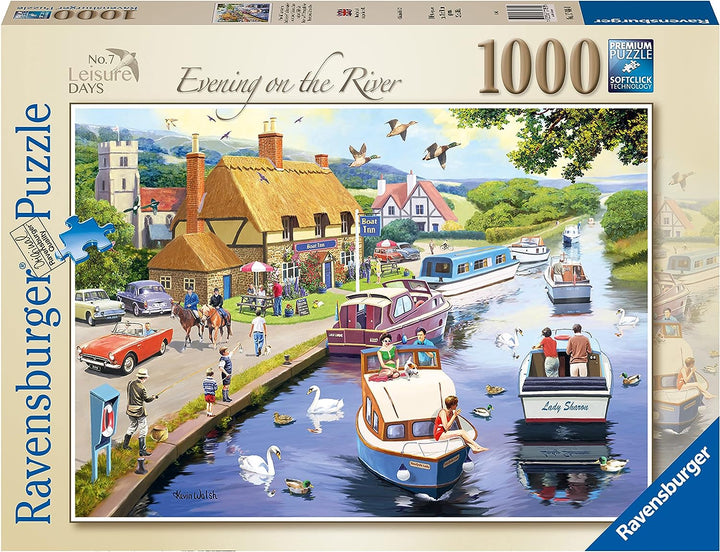 Ravensburger 17488 Leisure Days No.7 Evening on The River 1000 Piece Jigsaw Puzzles for Adults and Kids