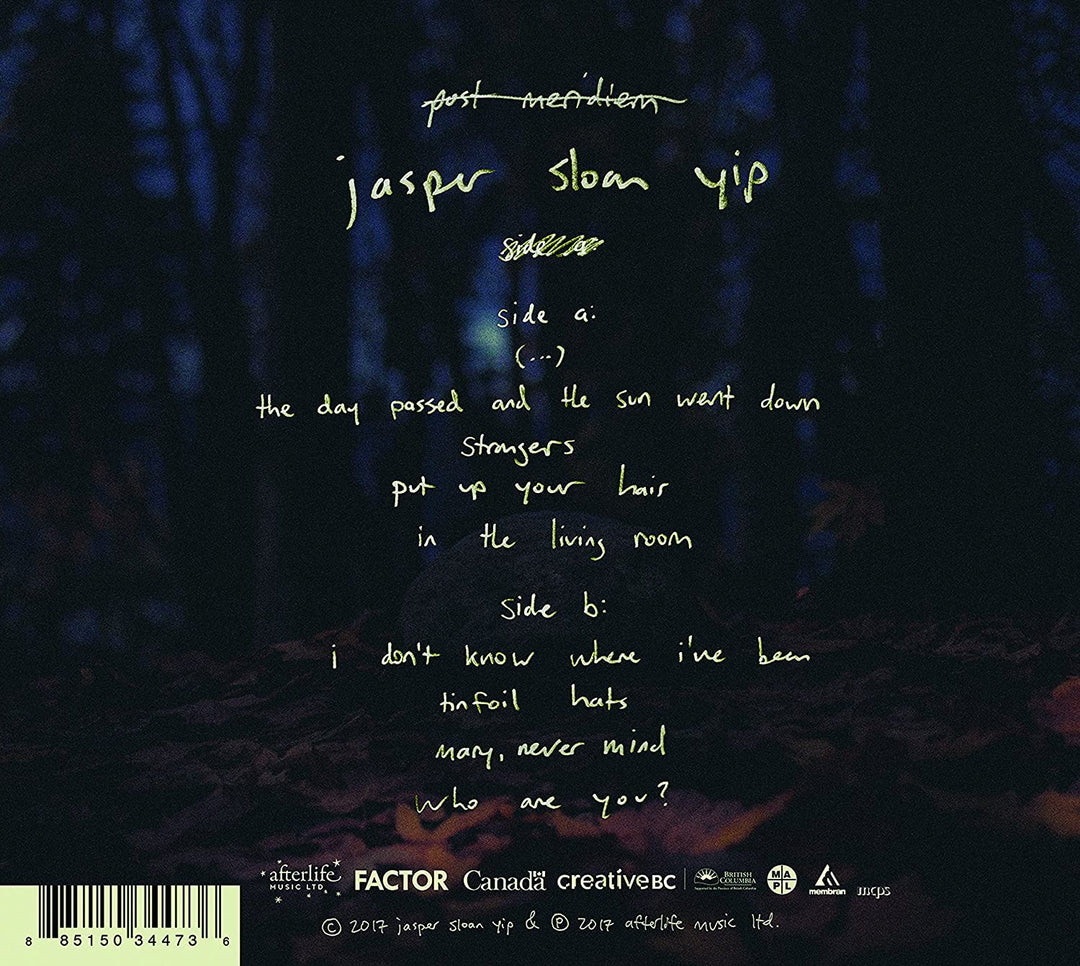 Jasper Sloan Yip - Post Meridiem [Audio CD]
