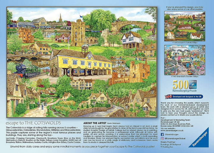 Ravensburger Escape to The Cotswolds 500 Piece Jigsaw Puzzle for Adults & Kids