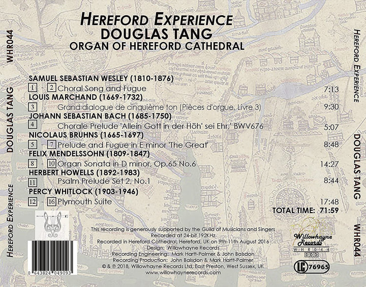 Douglas Tang - Hereford Experience [Douglas Tang] [Willowhayne Records: WHR044] [Audio CD]