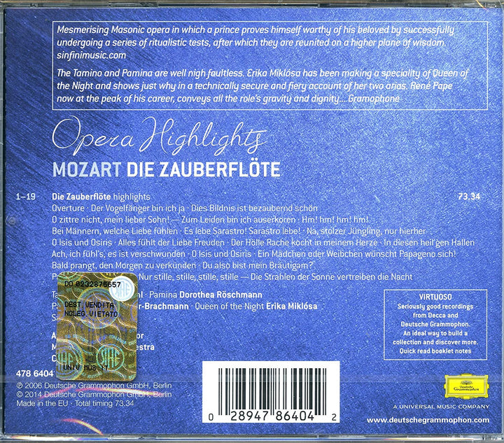 Mozart: Die Zauberflöte - Highlights (Virtuoso series)