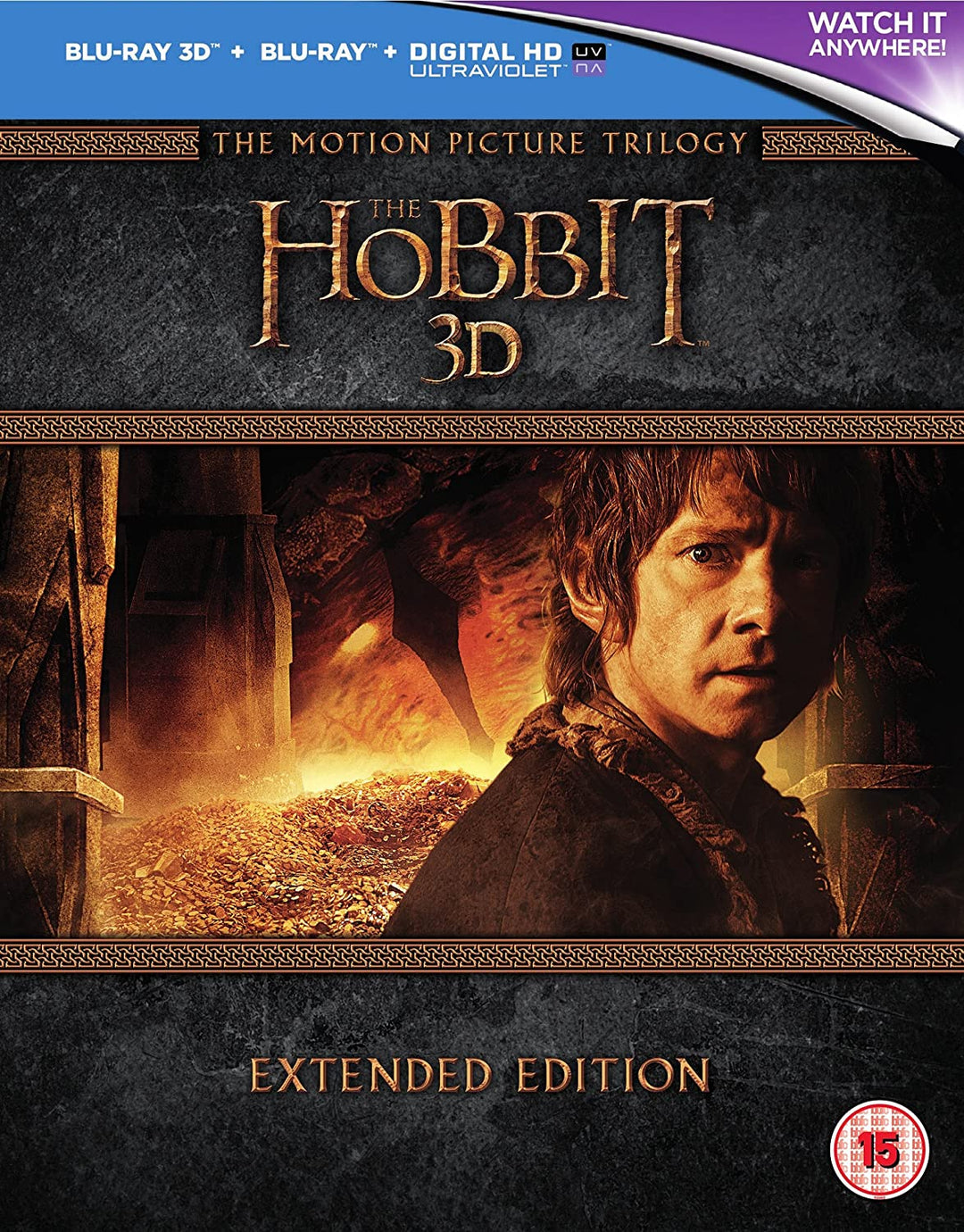 La trilogie Hobbit - Édition étendue [Blu-ray 3D] [2015] [Région gratuite]