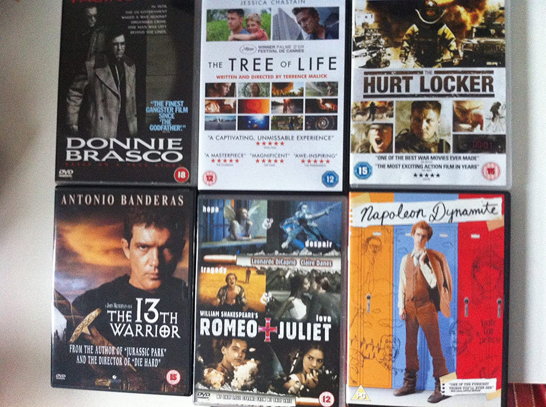 Movies Package (Danny Brasco, Romeo + Juliet, The Tree of Life, The Hurt Locker, The 13th Warrior and Napoleon Dynamite [DVD]