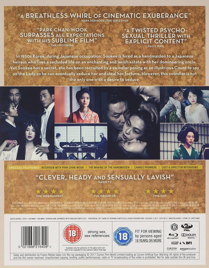The Handmaiden - Romance/Drama [Blu-ray]