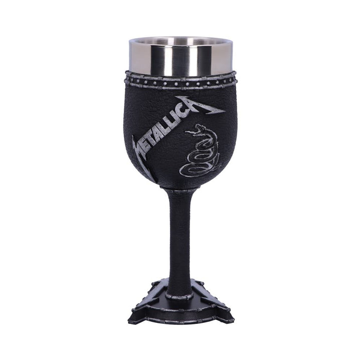 Nemesis Now B5222R0 Officially Licensed Metallica Black Album Goblet Wine Glass , 18cm