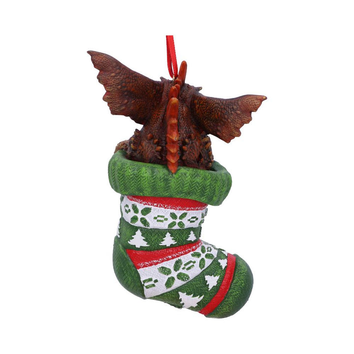 Nemesis Now Gremlins Mohawk in Stocking Hanging Festive Decorative Ornament, Gre
