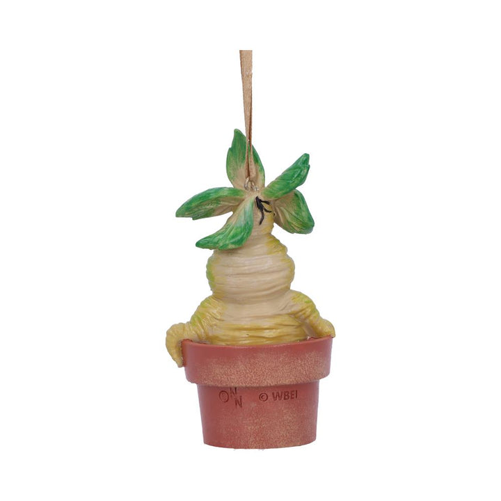 Nemesis Now Harry Potter Mandrake Plant Hanging Ornament, Resin, Green, 9.5cm