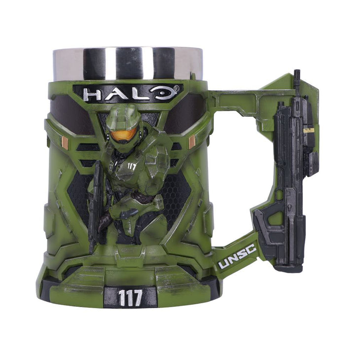 Nemesis Now Halo Master Chief Tankard 15.5cm, Green