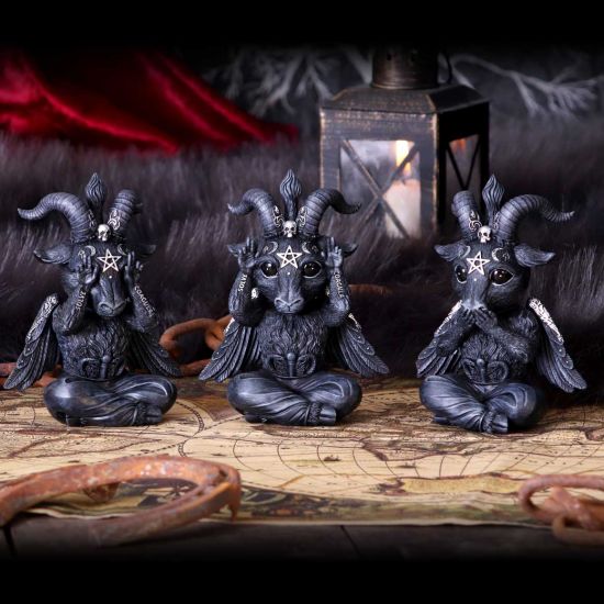 Nemesis Now Cult Cuties Three Wise Baphoboo Black 13.4cm
