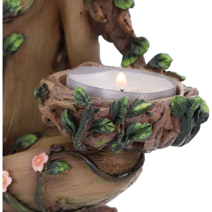 Nemesis Now Balance of Nature Female Tree Spirit Tealight Candle Holder, Brown,